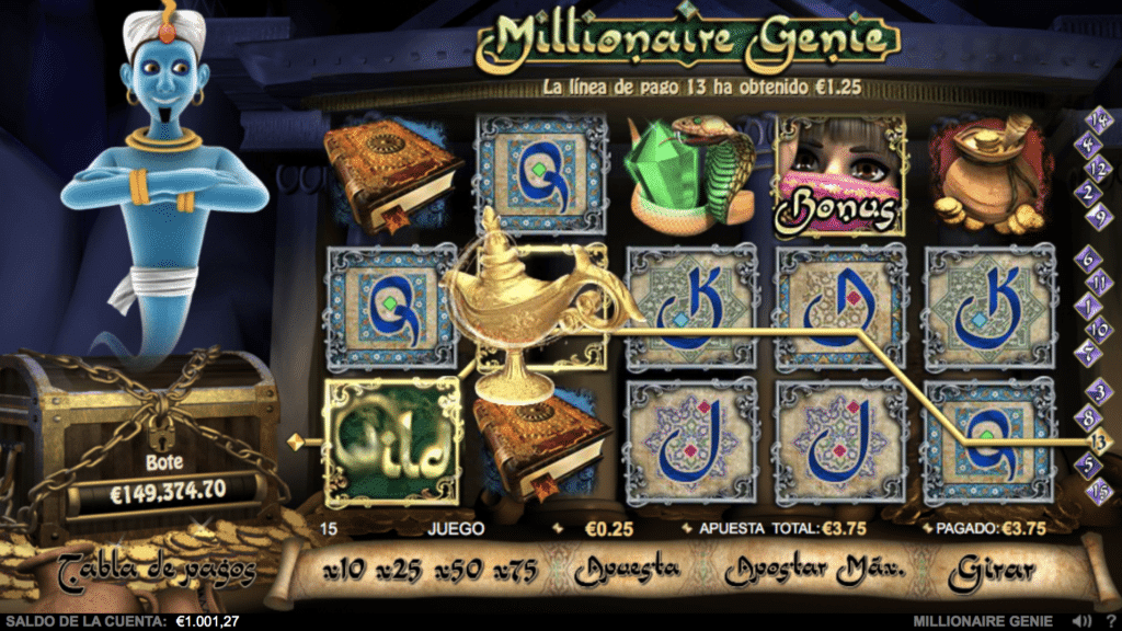 Millionaire Genie spiller